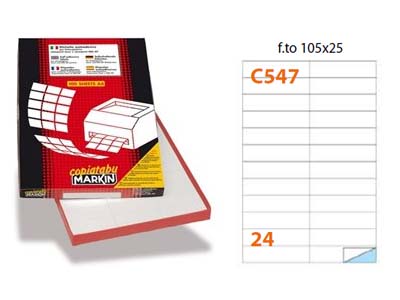 Markin C547 etichette adesive