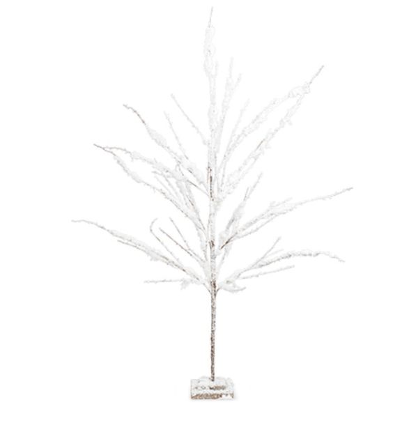 albero di Natale bianco con luci LED