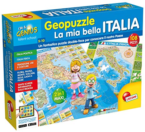lisciani gioco di geografia italia