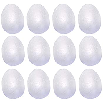 12 uova di polistirolo da 5 cm per decorazioni pasqua