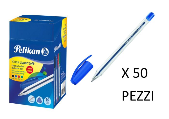 penna-economica-pelikan-stick-super-soft-blu