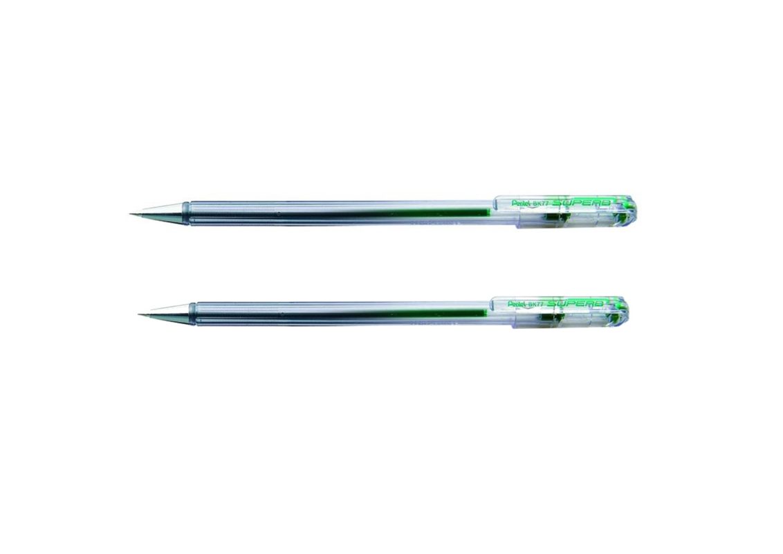 penna-pentel-superb-verde-tratto-fine-2-pezzi