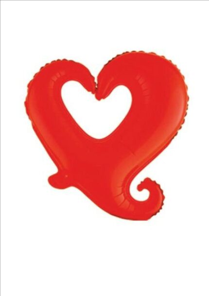 palloncino cuore rosso sagomato san valentino
